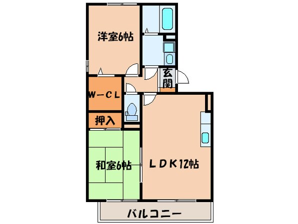 マーサリベールⅡの物件間取画像